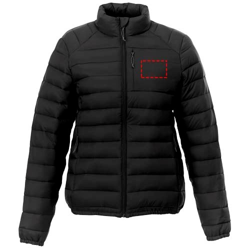 Athenas wattierte Jacke für Damen schwarz