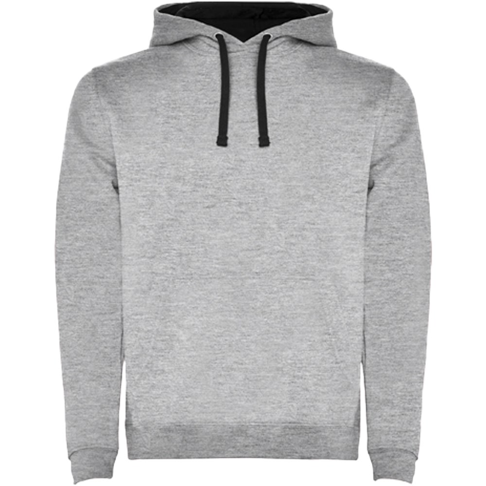 Urban Kapuzenpullover für Kinder Marl Grey, schwarz
