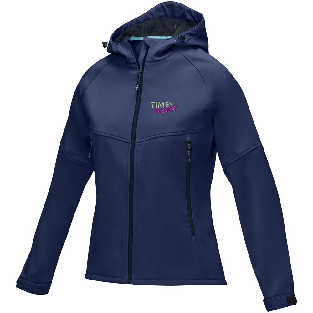 Coltan Softshelljacke aus recyceltem Material für Damen navy