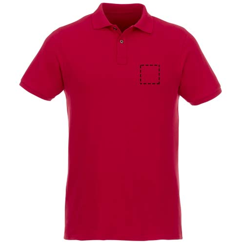 Beryl Poloshirt aus Bio-Recyclingmaterial für Herren rot