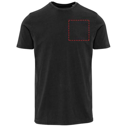 Nanaimo Kurzärmeliges T-Shirt für Herren im Washed Look, 160 g/m2 schwarz