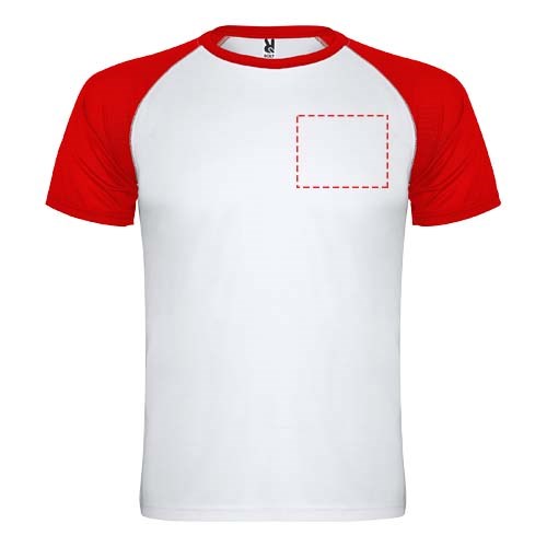 Indianapolis Sport T-Shirt für Kinder weiss, rot