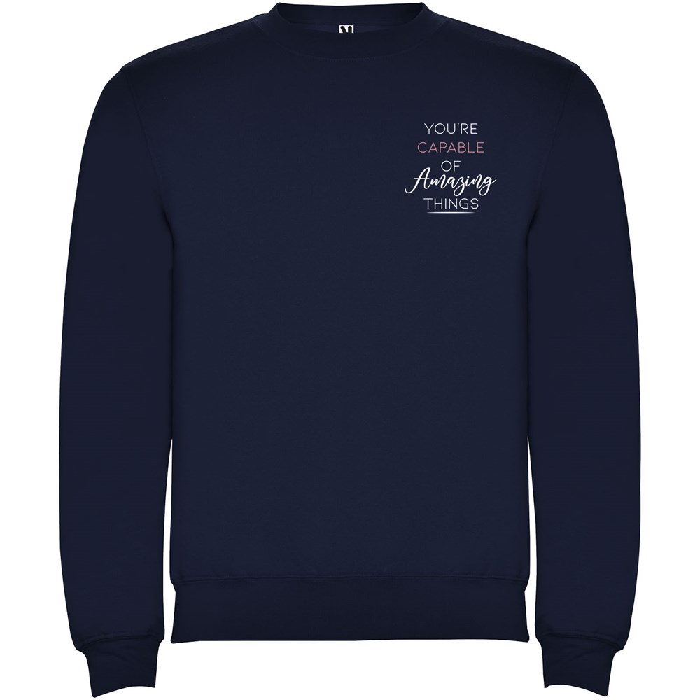 Clasica Sweatshirt mit Rundhalsausschnitt Unisex Navy Blue