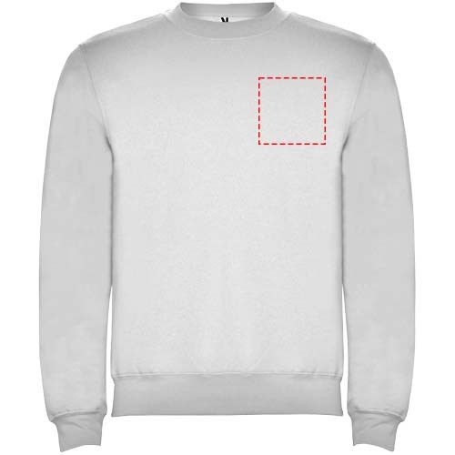 Clasica Sweatshirt mit Rundhalsausschnitt Unisex Ash white melange