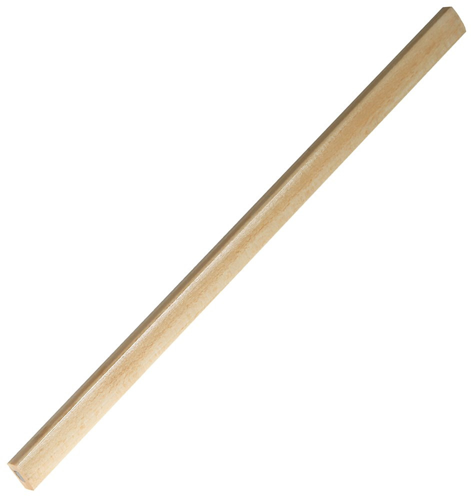 Zimmermannsbleistift, 24 cm, eckig-oval, ungespitzt