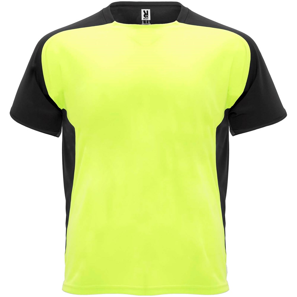 Bugatti Sport T-Shirt für Kinder Fluor Yellow, schwarz