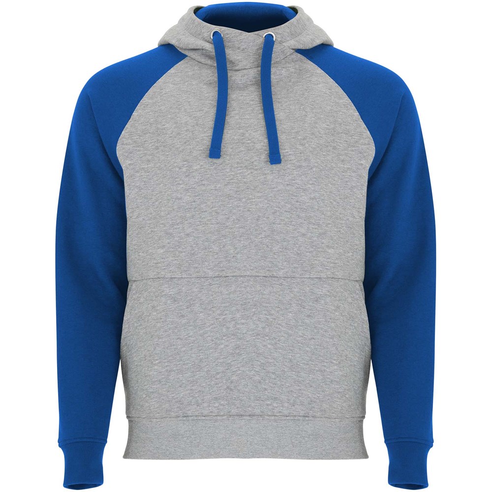 Badet zweifarbiger Kapuzenpullover für Kinder heather grau, royalblau