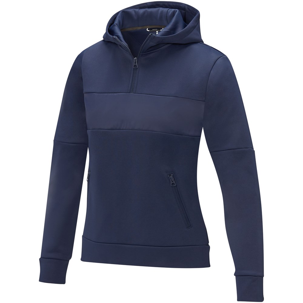Sayan Kapuzenpullover mit halbem Reissverschluss für Damen navy