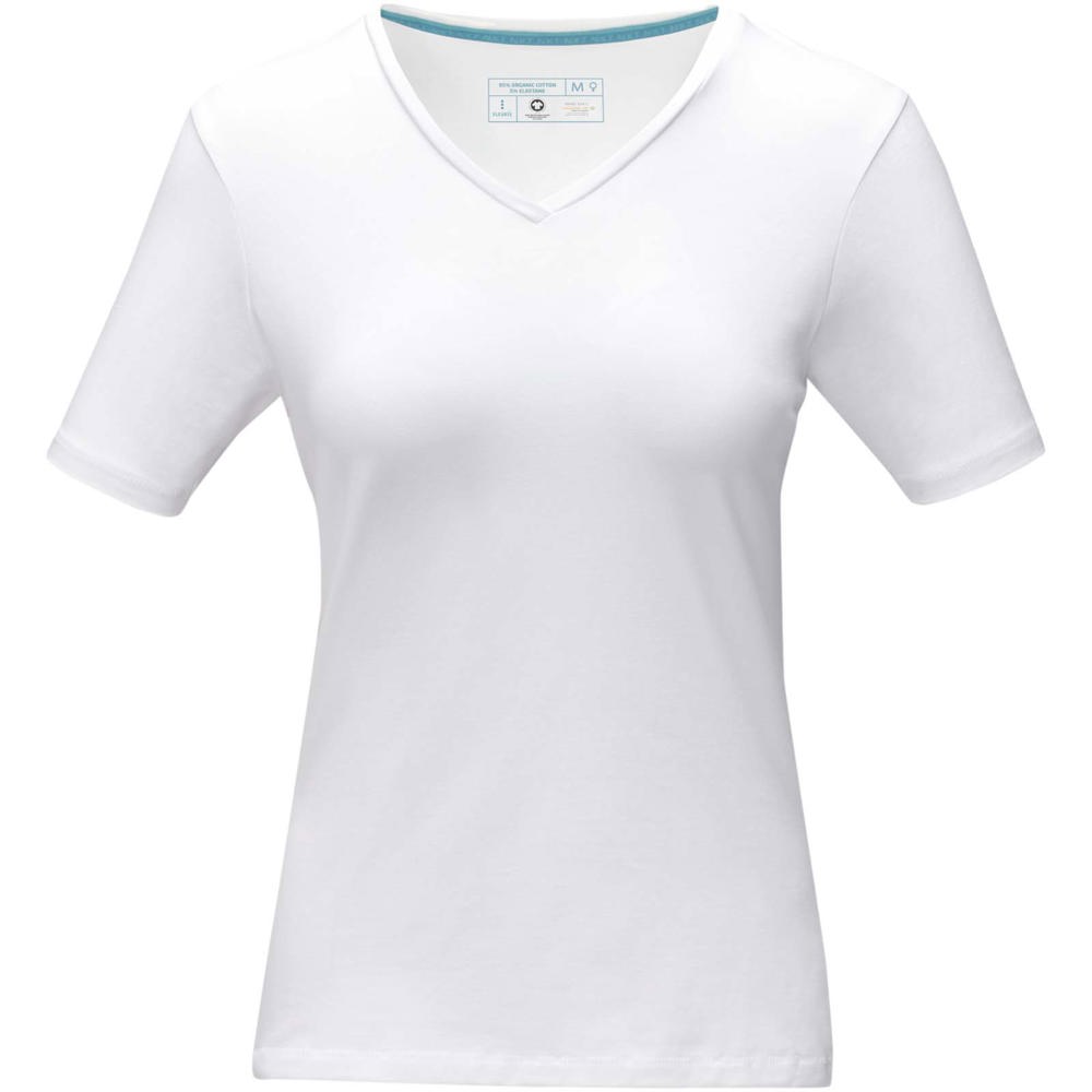 Kawartha T-Shirt für Damen mit V-Ausschnitt weiss