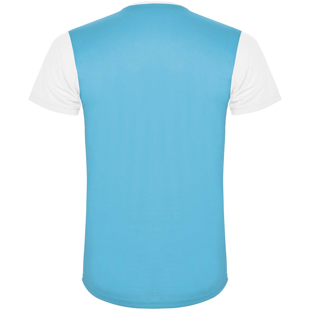 Detroit Sport T-Shirt für Kinder weiss, türkis