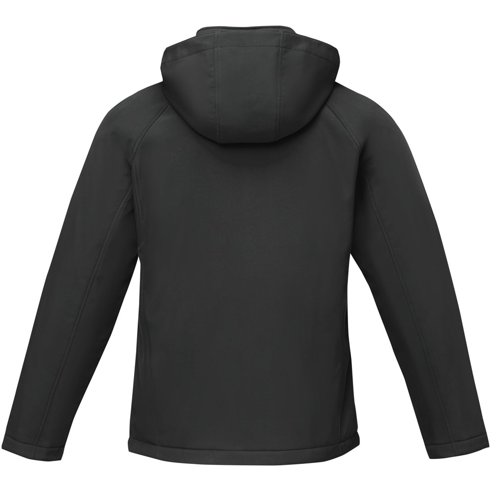 Notus wattierte Softshell Herrenjacke schwarz
