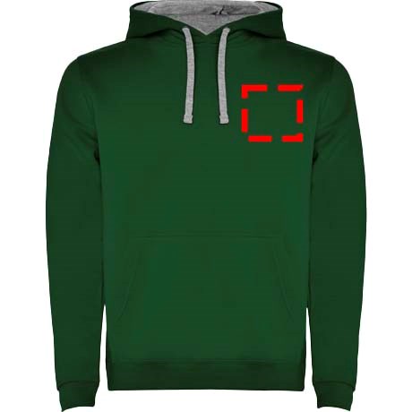 Urban Kapuzenpullover für Herren dunkelgrün, Marl Grey