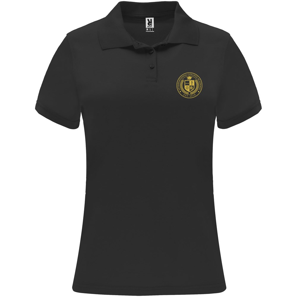 Monzha Sport Poloshirt für Damen schwarz