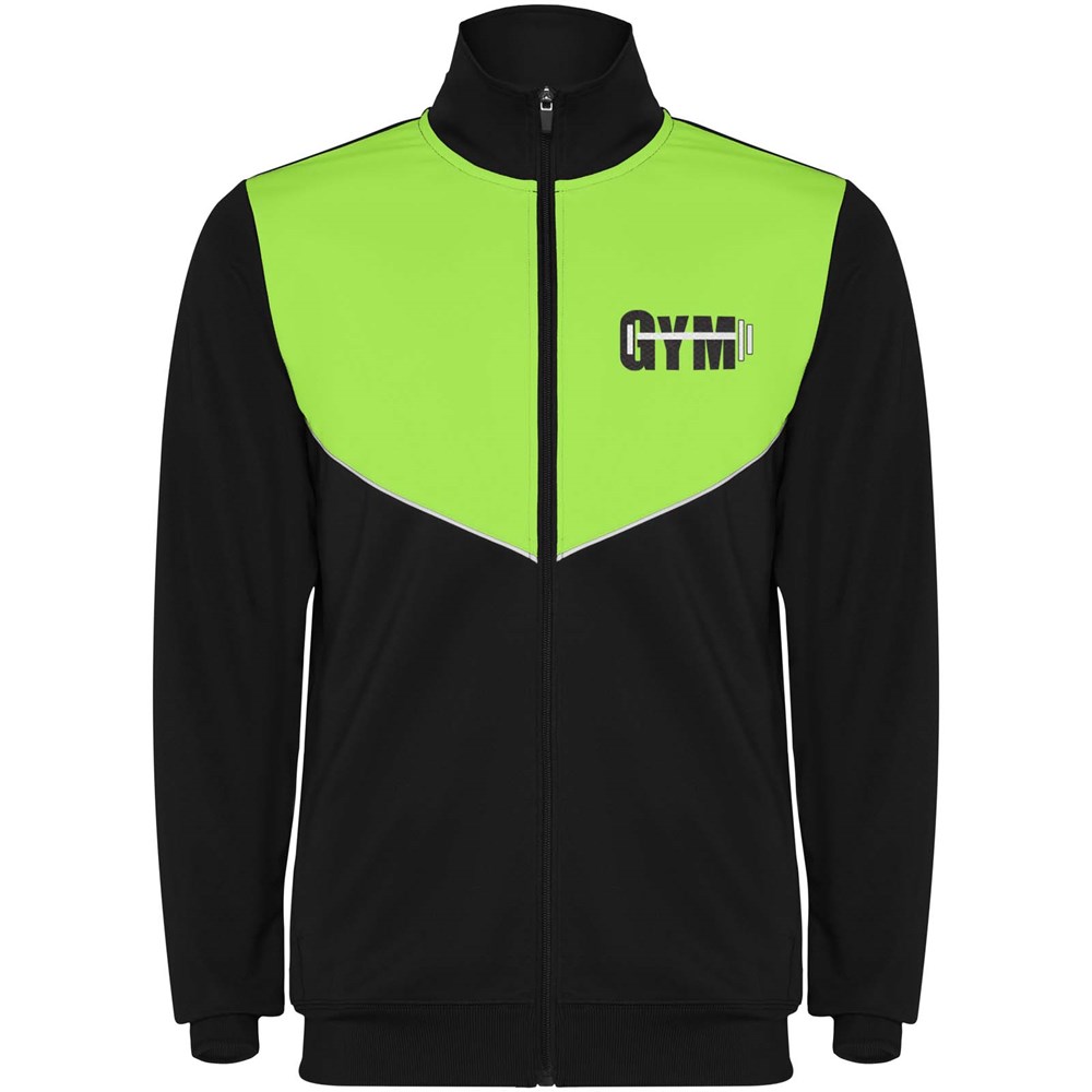 Evans Trainingsanzug Unisex schwarz, limone