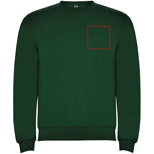 Clasica Sweatshirt mit Rundhalsausschnitt Unisex dunkelgrün