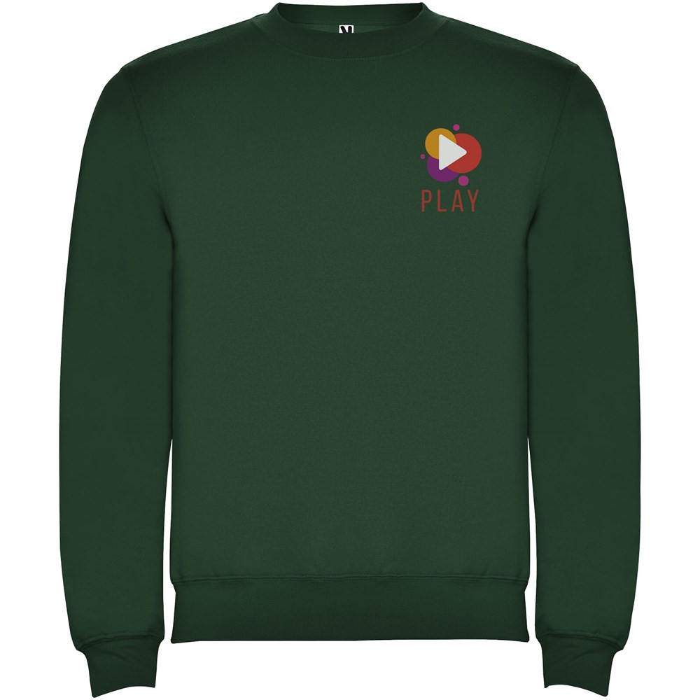 Clasica Sweatshirt mit Rundhalsausschnitt Unisex dunkelgrün
