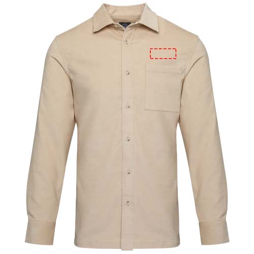 Alum Hemd aus Cord Unisex Oatmeal