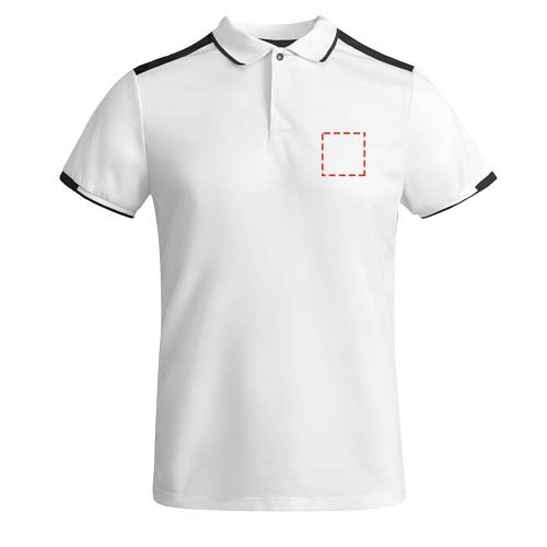 Tamil Sport Poloshirt für Kinder weiss, schwarz
