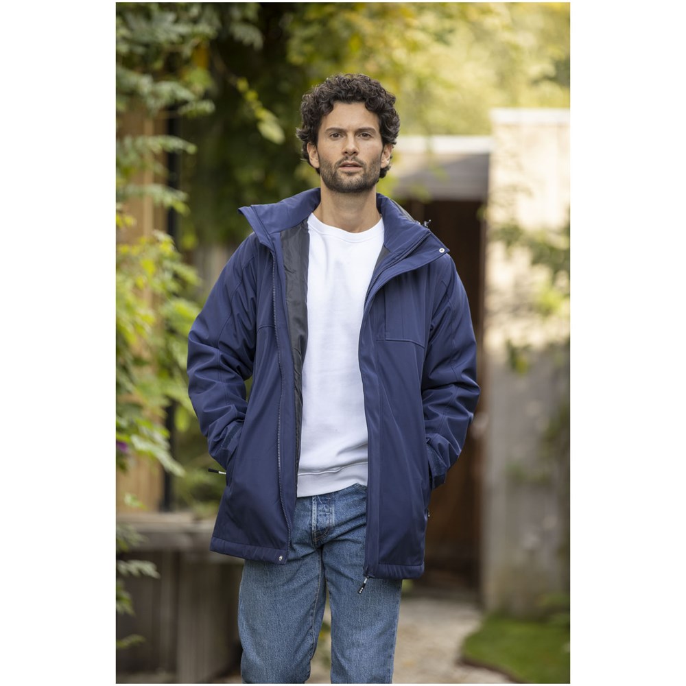 Hardy isolierter Parka für Männer schwarz