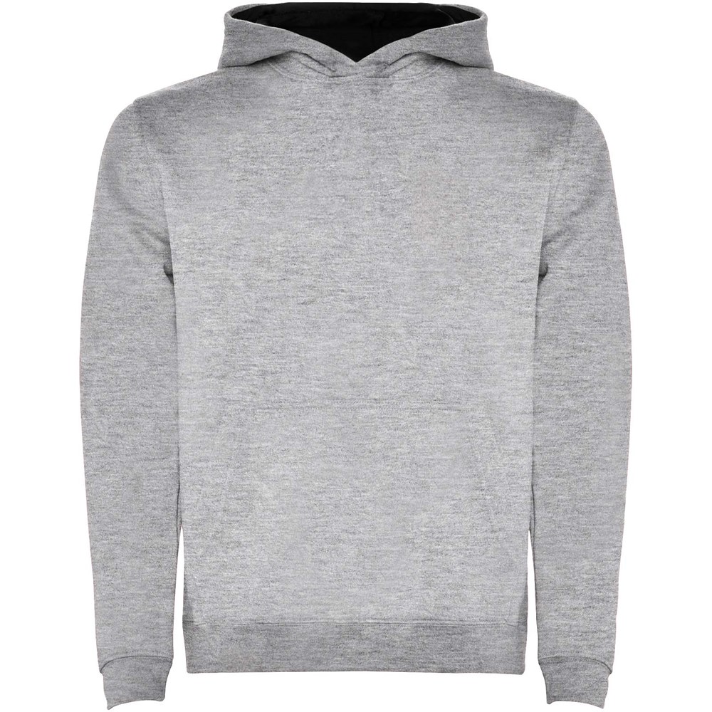 Urban Kapuzenpullover für Kinder Marl Grey, schwarz