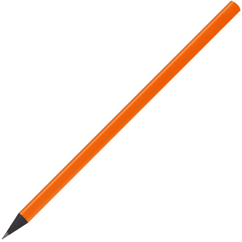 schwarz gefärbter Bleistift, lackiert, rund