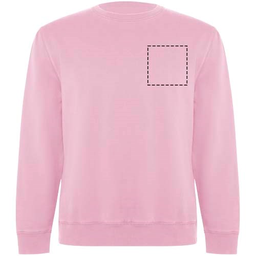 Batian Sweatshirt mit Rundhalsausschnitt aus Bio-Baumwolle Unisex hellrosa