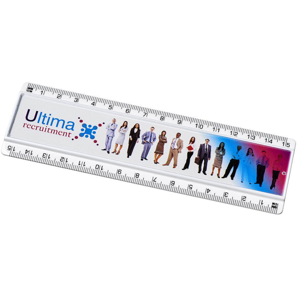 Ellison 15 cm Kunststofflineal mit Papiereinlage