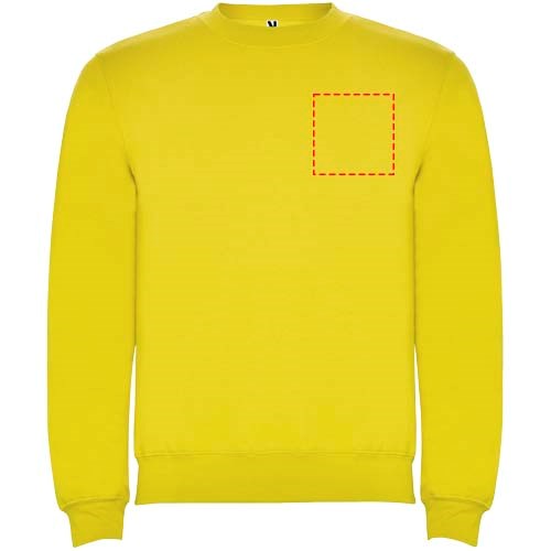 Clasica Sweatshirt mit Rundhalsausschnitt Unisex gelb