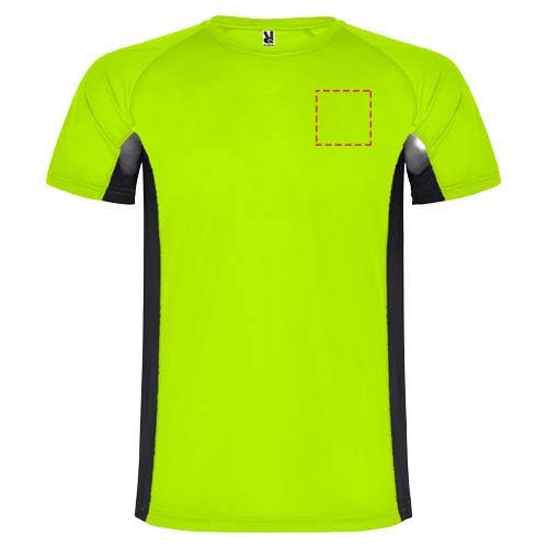 Shanghai Sport T-Shirt für Kinder Fluor Green, schwarz
