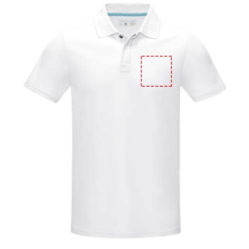 Graphite Poloshirt aus Bio-Baumwolle für Herren weiss