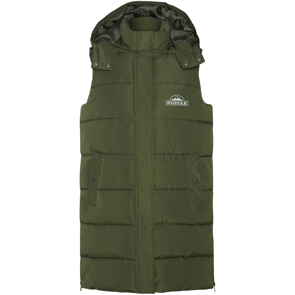 Reine Steppweste für Damen Militar Green