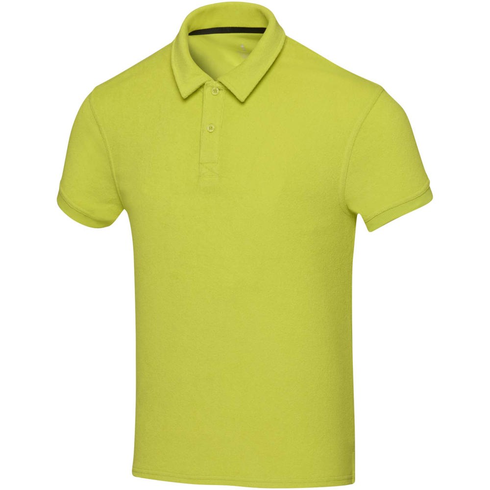 Akoya Poloshirt aus recyceltem Frottee Unisex limone