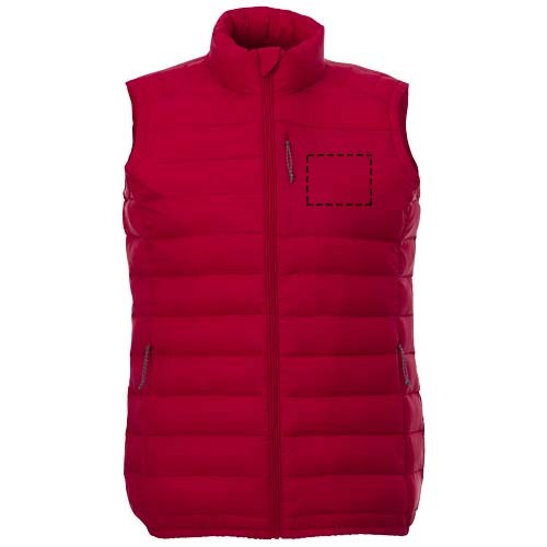 Pallas wattierter Bodywarmer für Damen rot