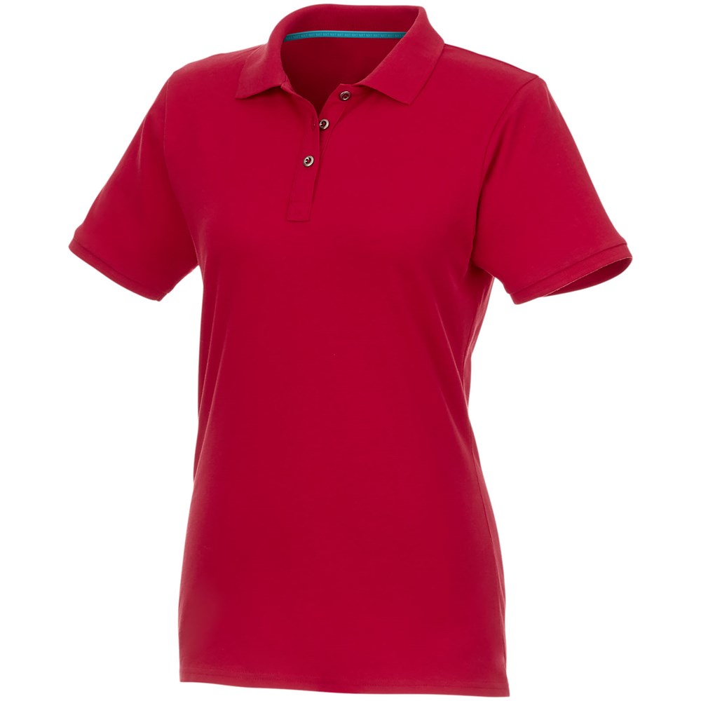 Beryl Poloshirt aus Bio-Recyclingmaterial für Damen rot