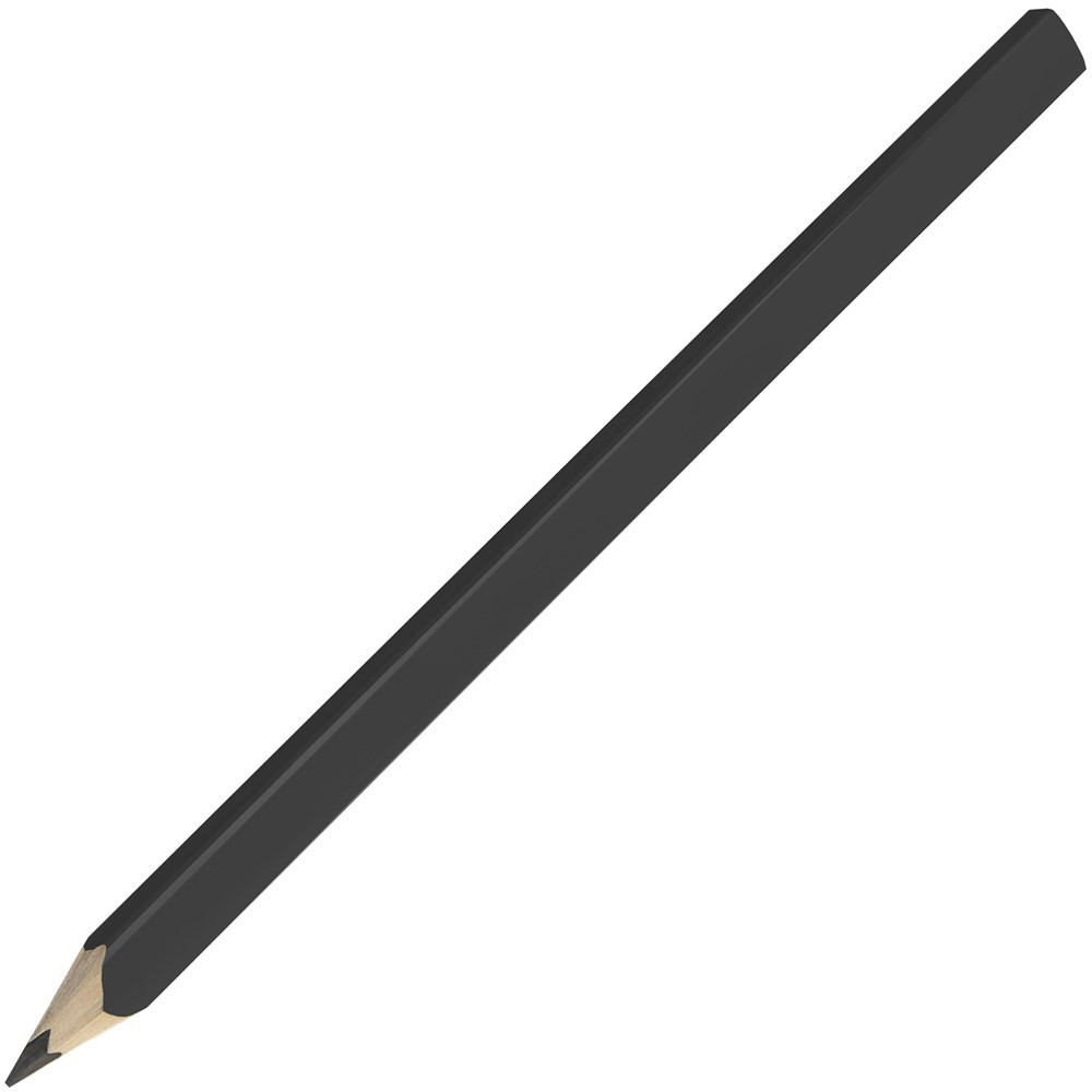 Zimmermannsbleistift, 24 cm, eckig-oval, gespitzt