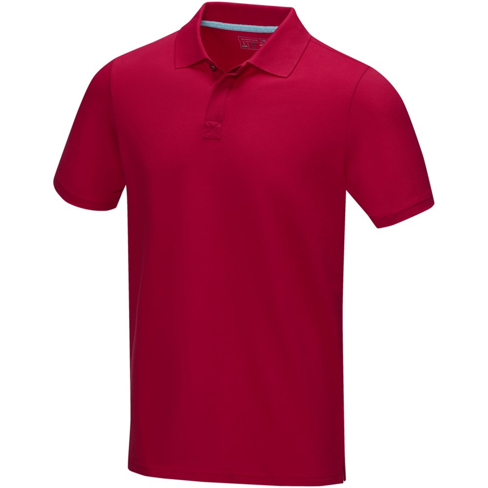 Graphite Poloshirt aus Bio-Baumwolle für Herren rot