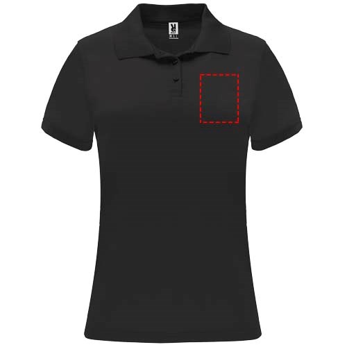 Monzha Sport Poloshirt für Damen schwarz