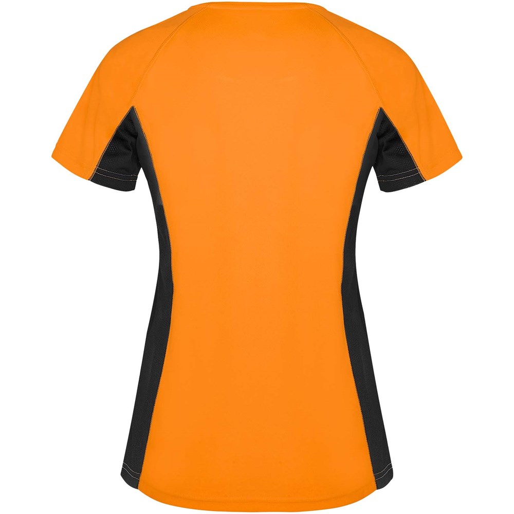 Shanghai Sport T-Shirt für Damen Fluor Orange, schwarz