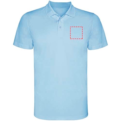 Monzha Sport Poloshirt für Kinder himmelblau