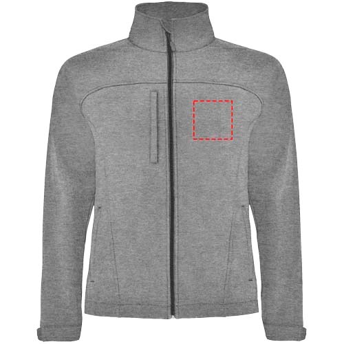 Rudolph Softshelljacke Unisex heather schwarz