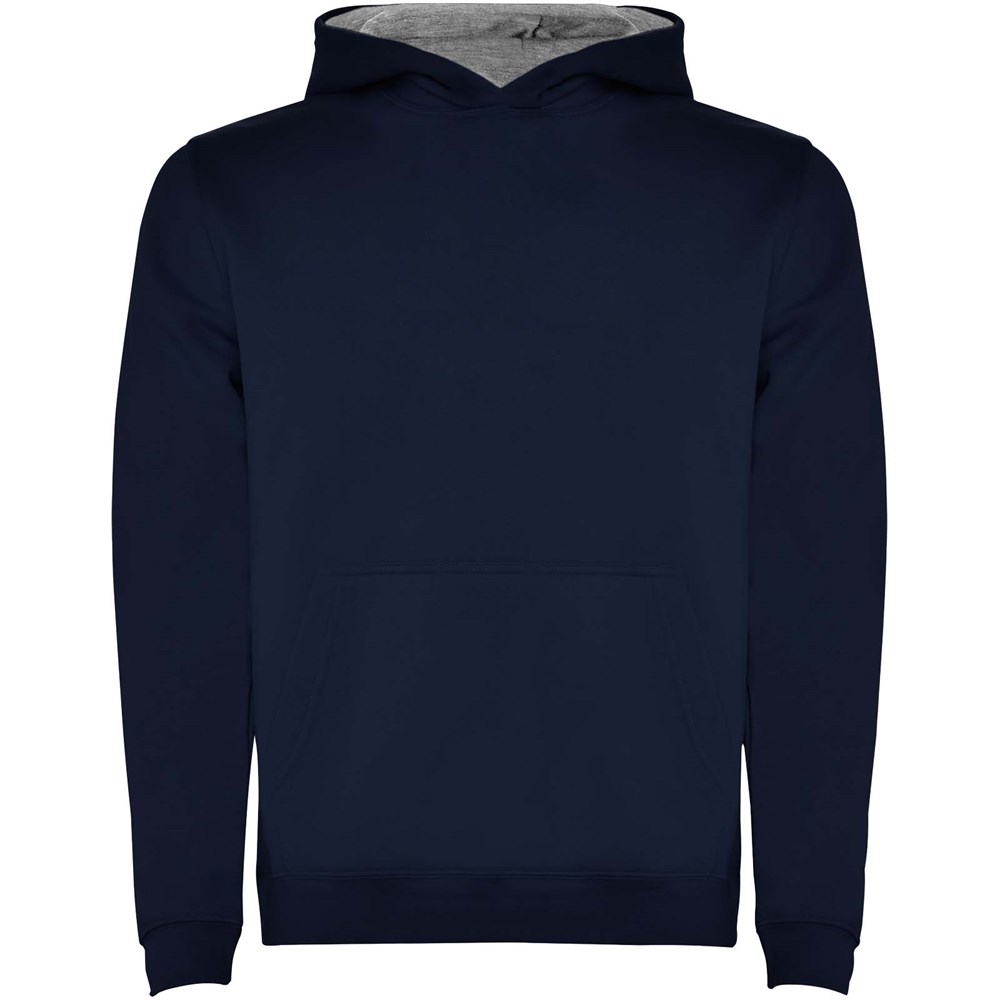 Urban Kapuzenpullover für Kinder Navy Blue, Marl Grey