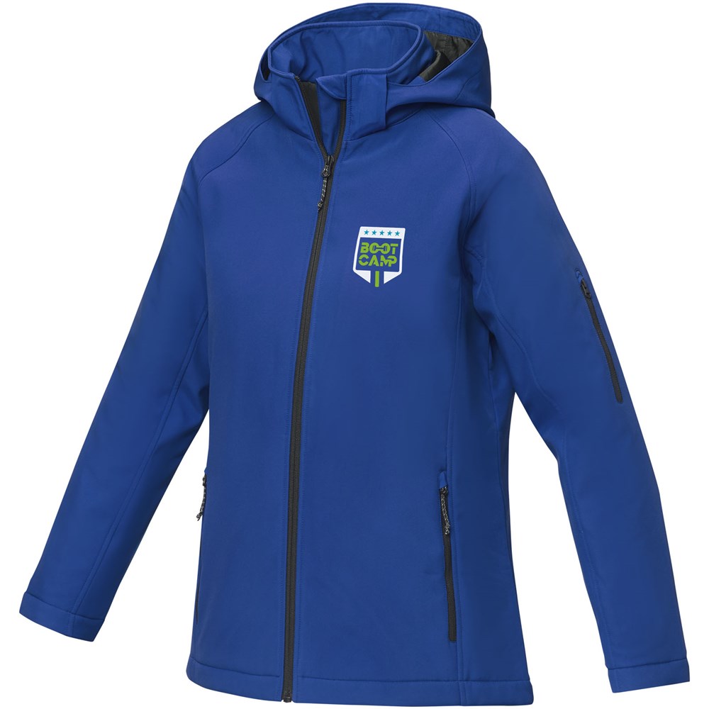 Notus wattierte Softshell Damenjacke blau