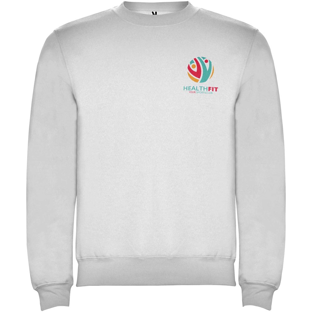 Clasica Sweatshirt mit Rundhalsausschnitt Unisex Ash white melange