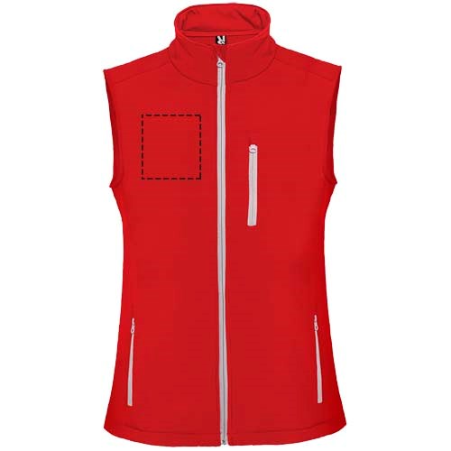 Nevada Softshellbodywarmer Unisex rot