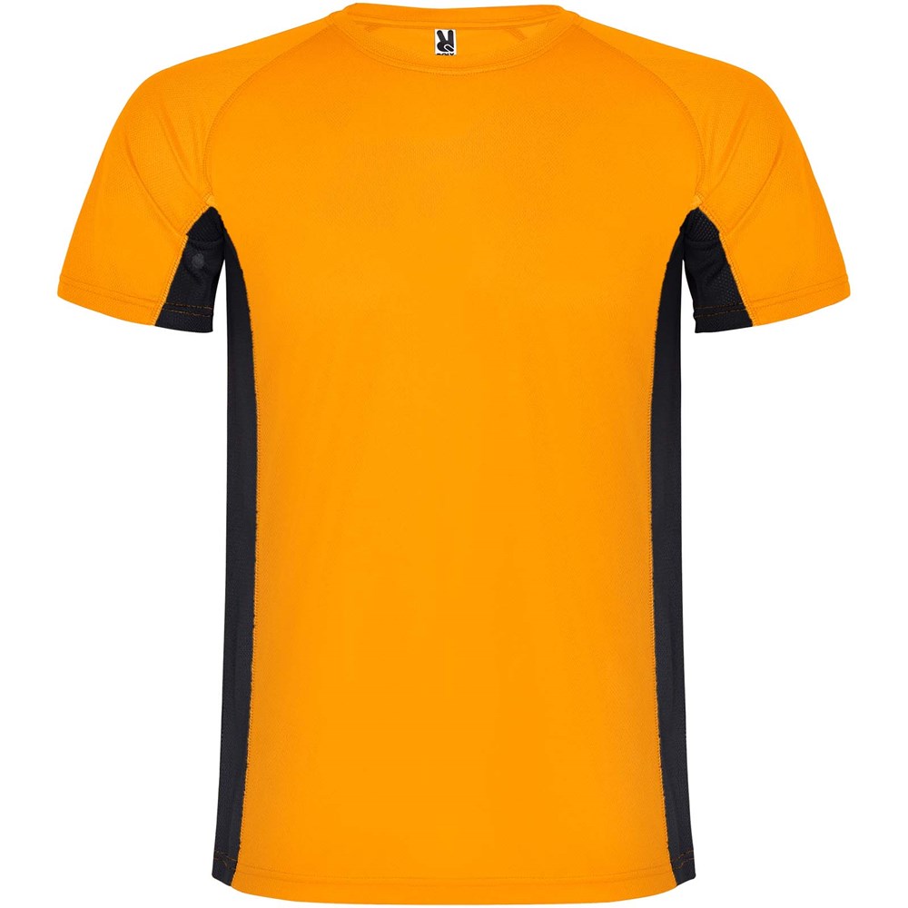 Shanghai Sport T-Shirt für Kinder Fluor Orange, schwarz