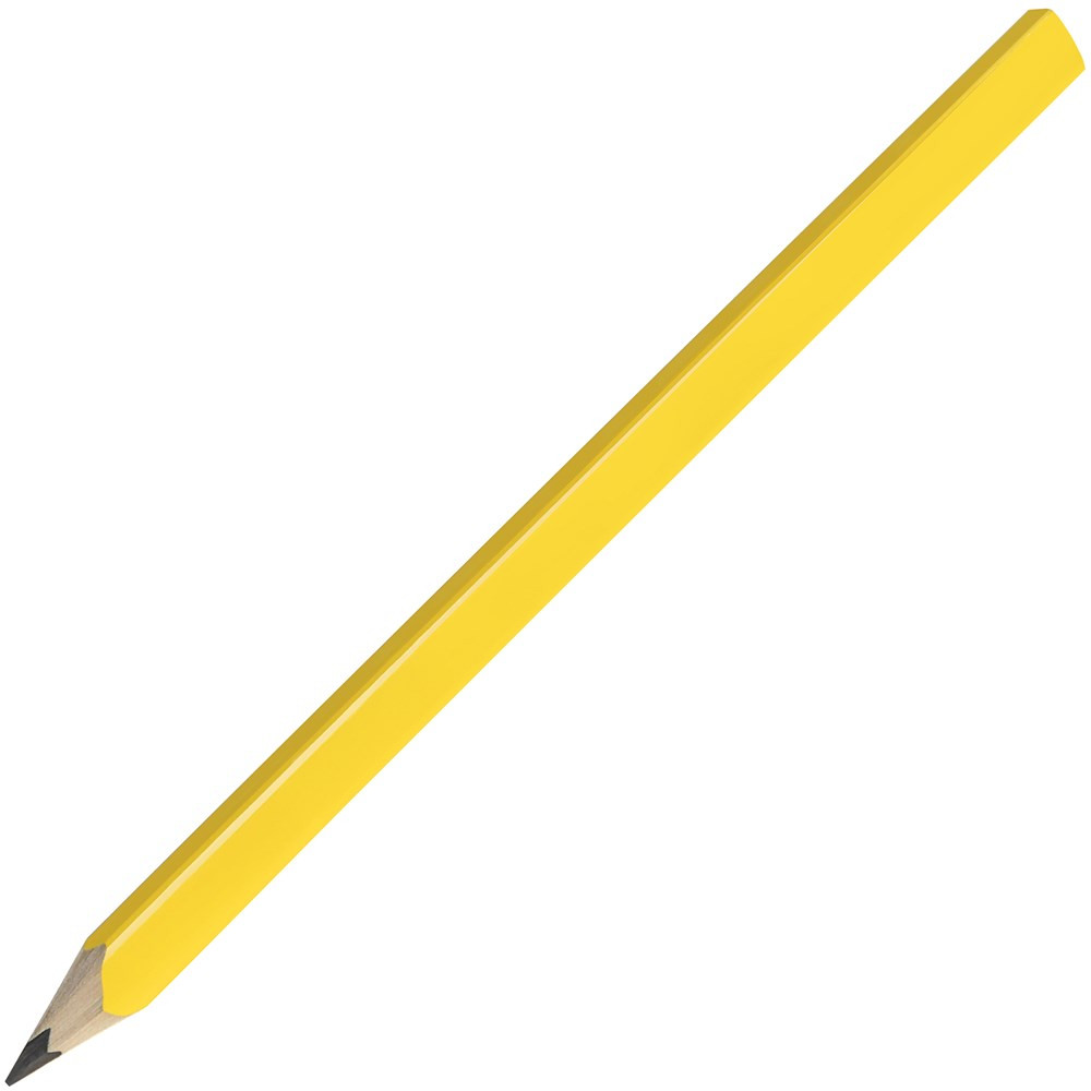 Zimmermannsbleistift, 24 cm, eckig-oval, gespitzt
