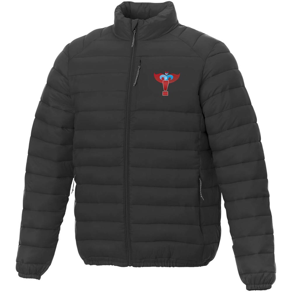 Athenas recycelte wattierte Jacke für Herren schwarz