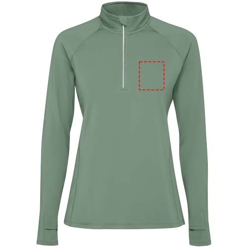 Estambul Half-Zip Sweatshirt für Damen Laurel green