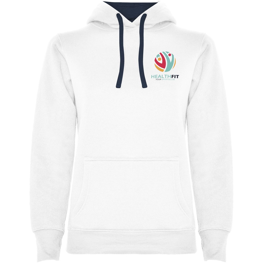Urban Kapuzenpullover für Damen weiss, Navy Blue