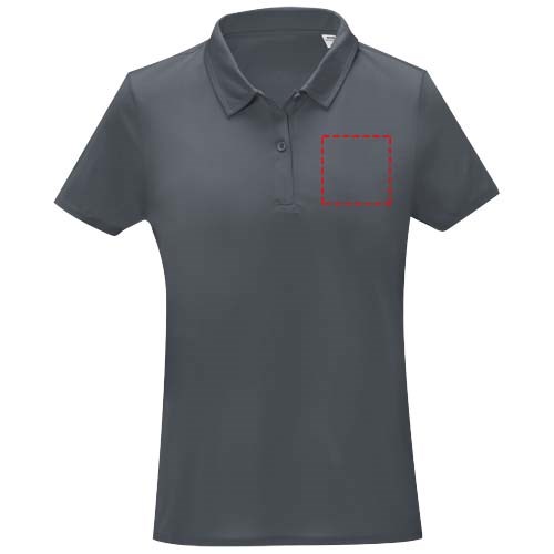Deimos Poloshirt cool fit mit Kurzärmeln für Damen storm grey